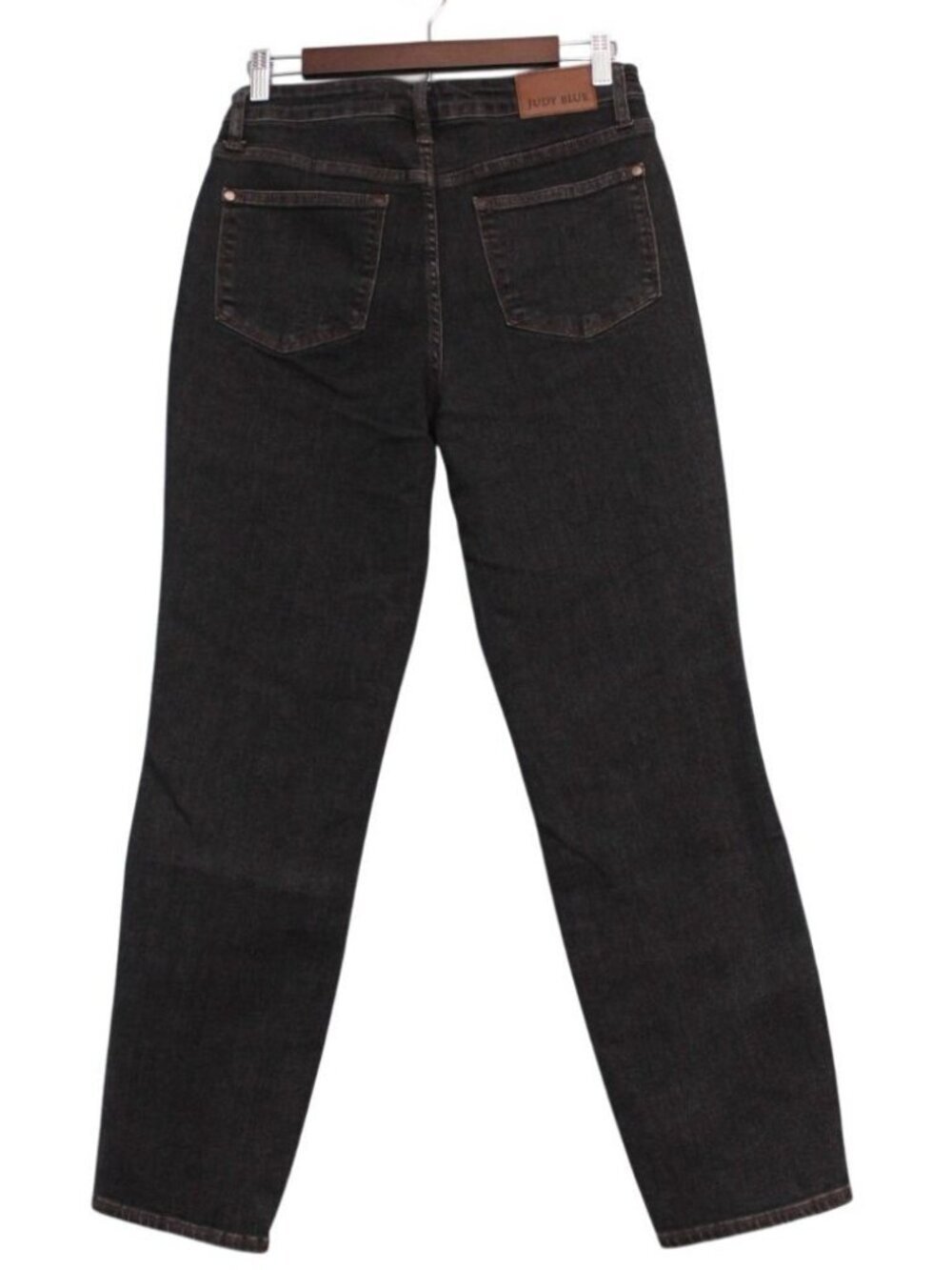 Judy Blue Jeans Size 7 28 Slim Fit Black Stretch Denim Tummy Control Preppy - Picture 7 of 12